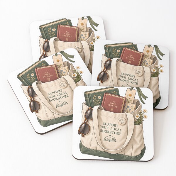 Item preview, Support Your Local Bookstore – Cozy Book Lover Tote designed and sold by ChicClicker.