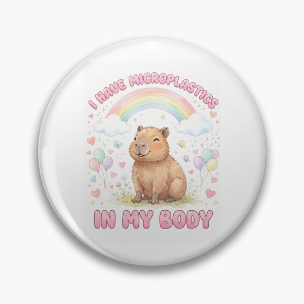 Item preview, Capybara I have microplastics in my body microplastic funny gag adult humor novelty meme memes pet christmas birthday designed and sold by CheeseBlueprint.