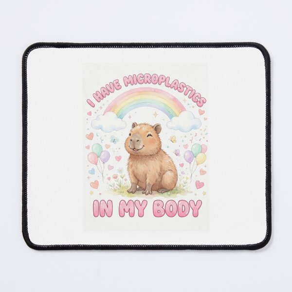 Item preview, Capybara I have microplastics in my body microplastic funny gag adult humor novelty meme memes pet christmas birthday designed and sold by CheeseBlueprint.