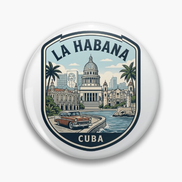 Item preview, Vintage La Habana Cuba Travel Poster Emblem designed and sold by k3rstman1.