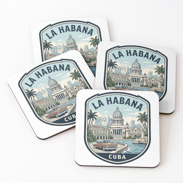 Item preview, Vintage La Habana Cuba Travel Poster Emblem designed and sold by k3rstman1.