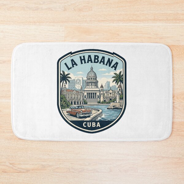 Item preview, Vintage La Habana Cuba Travel Poster Emblem designed and sold by k3rstman1.