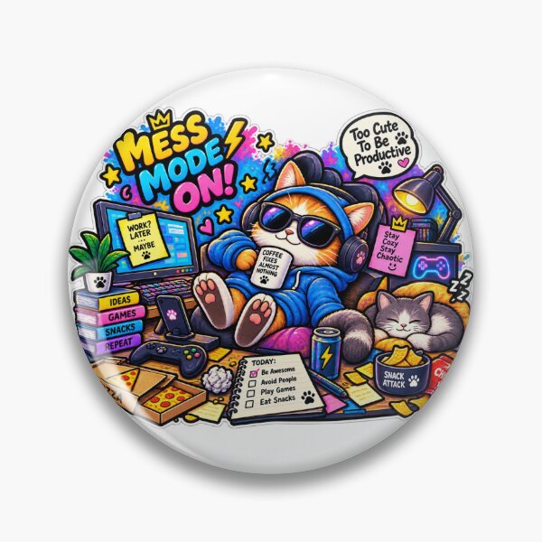 Item preview, Chaos Cat Work-from-Home designed and sold by MohamedAbozaid1.