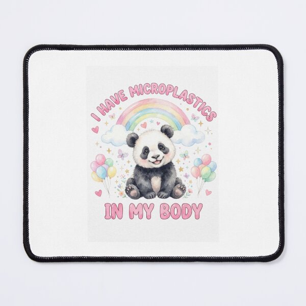 Item preview, Panda I have microplastics in my body microplastic funny gag adult humor novelty meme memes pet christmas birthday designed and sold by CheeseBlueprint.