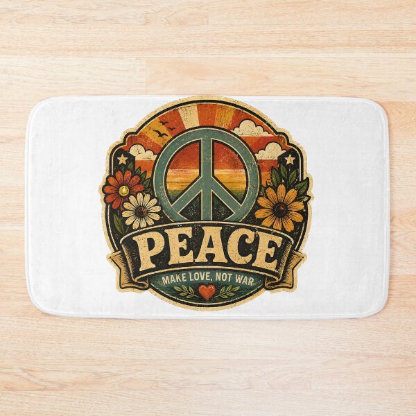 Item preview, Peace – Make Love, Not War – Vintage Hippie Retro Logo designed and sold by Dax Studio.