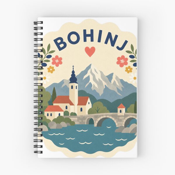 Item preview, Bohinj Slovenia Travel Souvenir Modern Folk Art designed and sold by VisualArtsOasis.