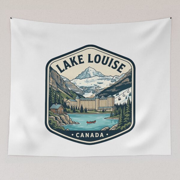 Item preview, Lake Louise Canada Vintage Mountain Travel Badge designed and sold by k3rstman1.