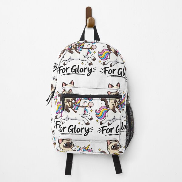 Item preview, Cute Siamese Cat Riding Unicorn – Funny Cat Lover For Glory designed and sold by TeehMeow.