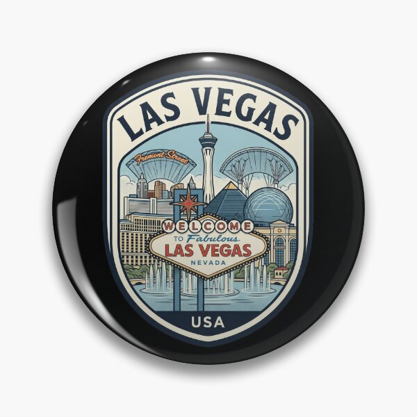 Item preview, Vintage Las Vegas Nevada Travel Badge designed and sold by k3rstman1.