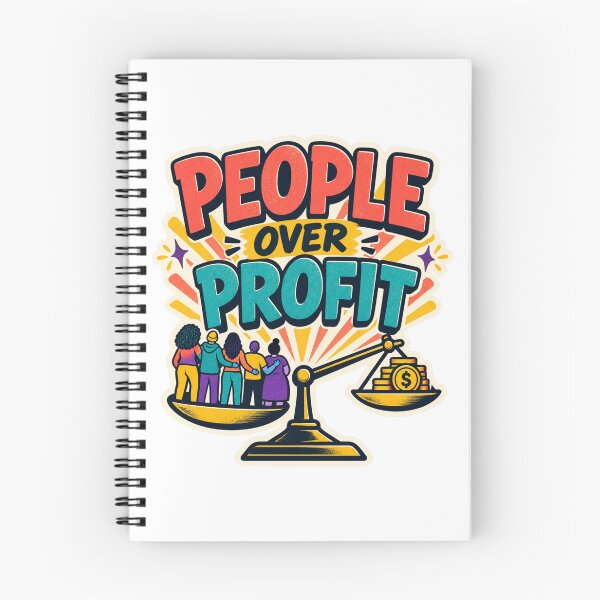 Item preview, People Over Profit – Retro Economic Justice Activist designed and sold by Travelslightly.