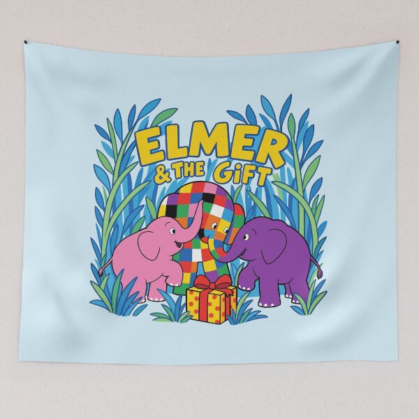Item preview, Elmer and the Gift Colorful Friendship designed and sold by HappyToons Shop.