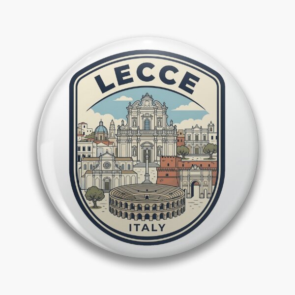 Item preview, Lecce Italy Vintage Travel Badge Illustration designed and sold by k3rstman1.