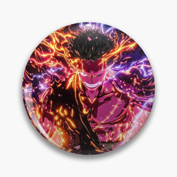 Item preview, Neon Flame Thunder Samurai – Fiery Lightning Warrior Anime Style designed and sold by Dyan4.