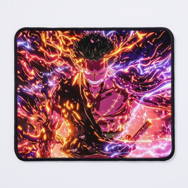Item preview, Neon Flame Thunder Samurai – Fiery Lightning Warrior Anime Style designed and sold by Dyan4.