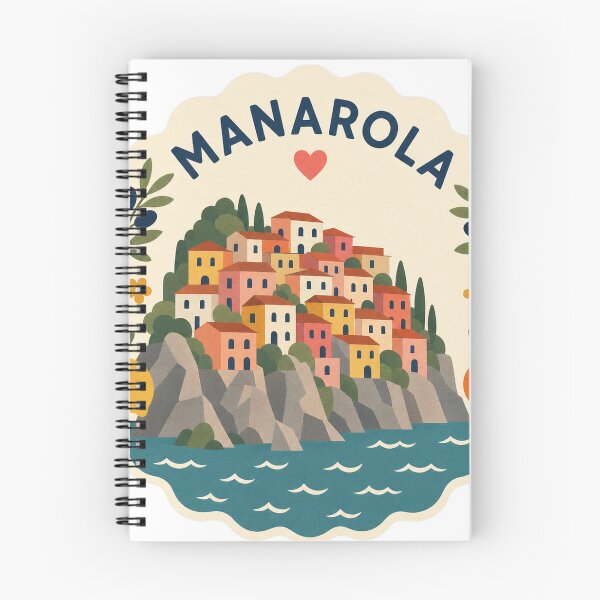 Item preview, Manarola Italy Travel Souvenir Modern Folk Art designed and sold by VisualArtsOasis.