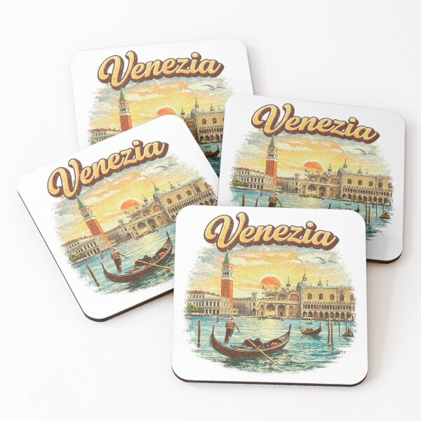 Item preview, Venice: Vintage Venezia Italy Gondola Sunset Scene designed and sold by Ericscorner128.