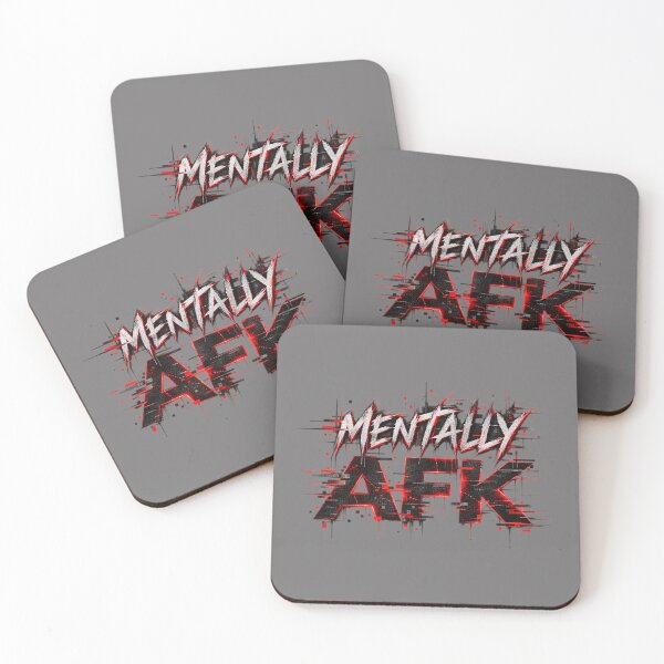 Item preview, MENTALLY AFK – Glitch Gaming Cyberpunk Typography designed and sold by UnglaublichGut.