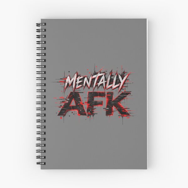 Item preview, MENTALLY AFK – Glitch Gaming Cyberpunk Typography designed and sold by UnglaublichGut.