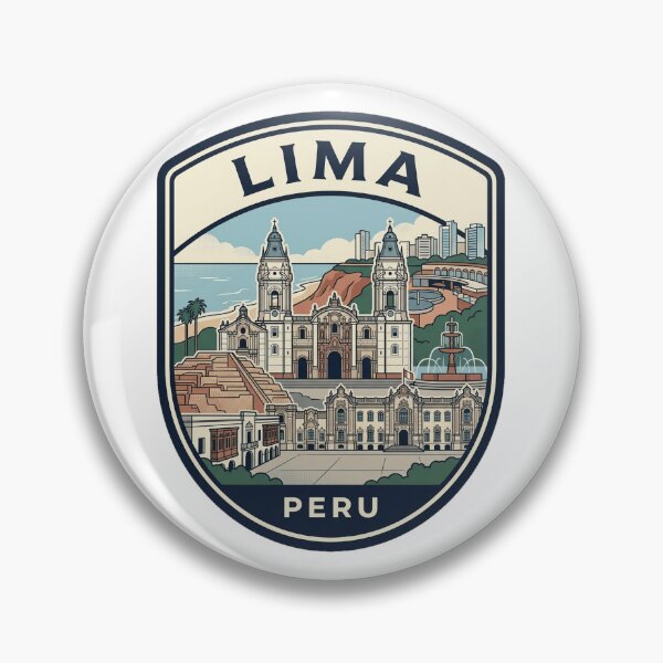 Item preview, Lima Peru Vintage Travel Badge designed and sold by k3rstman1.