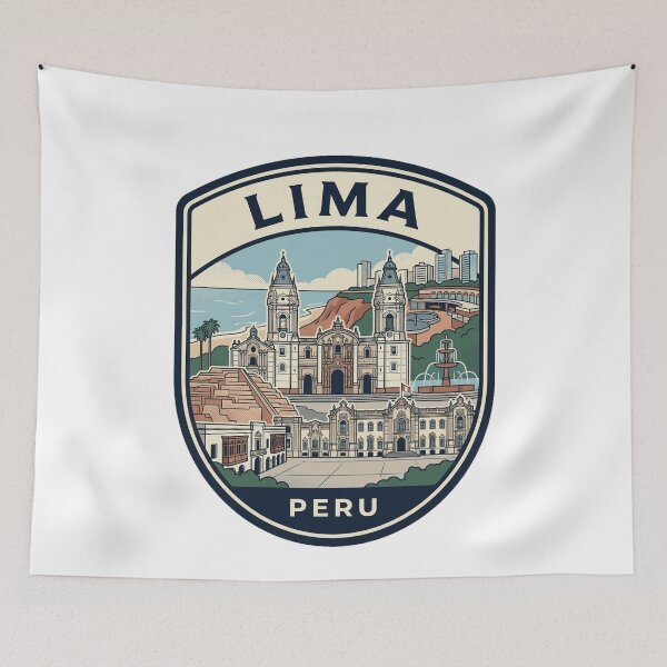 Item preview, Lima Peru Vintage Travel Badge designed and sold by k3rstman1.