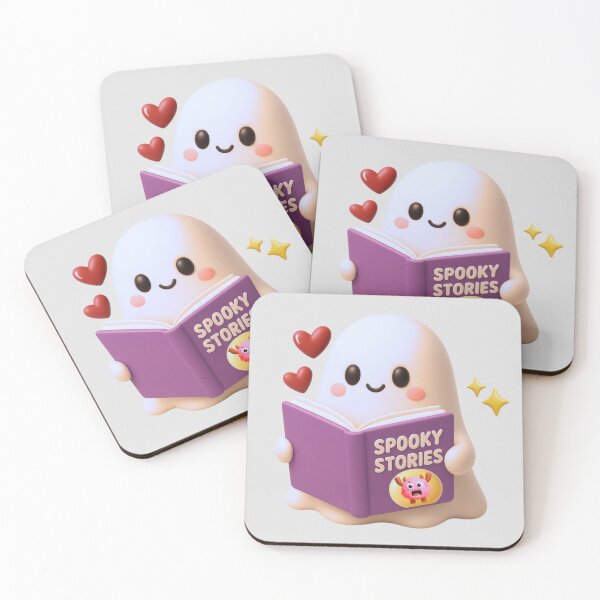 Item preview, Cute Ghost Reading Spell Book Halloween Sticker | Kawaii Book Lover Ghost designed and sold by Reddiamond3 ⭐⭐⭐⭐⭐.