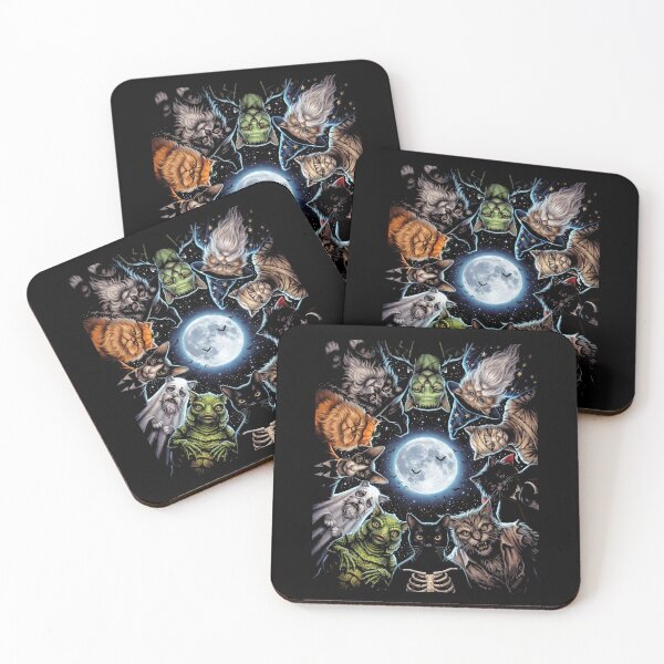 Item preview, Halloween Monster Cats Full Moon Spooky Feline designed and sold by d247.