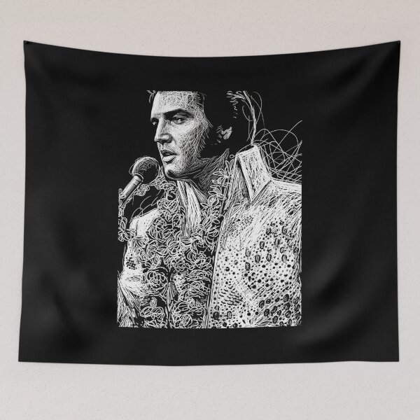 Aperçu de l'œuvre Elvis Presley scribel art créée et vendue par Zamziri.