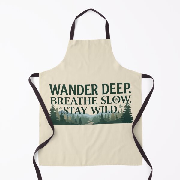 Item preview, Wander Deep Breathe Slow Stay Wild | Forest Nature designed and sold by Amr Darwish Graphic designer.
