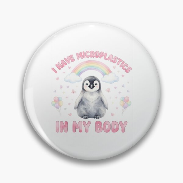 Item preview, Penguin I have microplastics in my body microplastic funny gag adult humor novelty meme memes pet christmas birthday designed and sold by CheeseBlueprint.