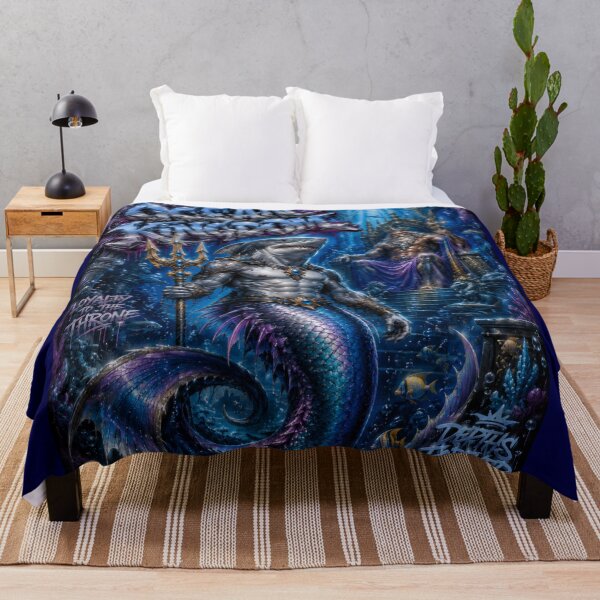 Item preview, Shark Merman – Neptune’s Ocean Guardian | 90s Airbrush Fantasy designed and sold by Kilian Luc.