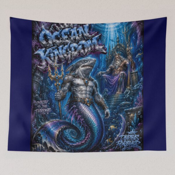 Item preview, Shark Merman – Neptune’s Ocean Guardian | 90s Airbrush Fantasy designed and sold by Kilian  Luc.