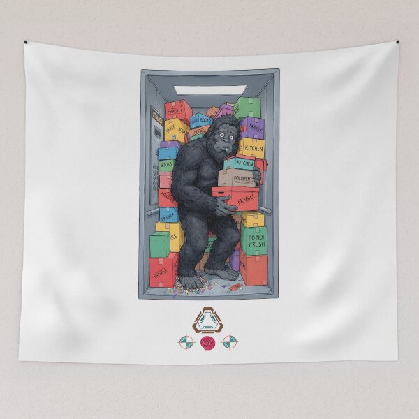 Item preview, Bigfoot's Moving Day Meltdown - Trapped in the Elevator designed and sold by Whimsy Trail Co.