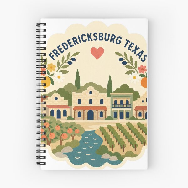 Item preview, Fredericksburg Texas USA Travel Souvenir Modern Folk Art designed and sold by VisualArtsOasis.