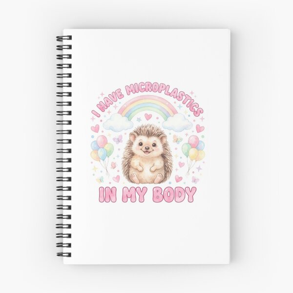 Item preview, Hedgehog I have microplastics in my body microplastic funny gag adult humor novelty meme memes pet christmas birthday designed and sold by CheeseBlueprint.