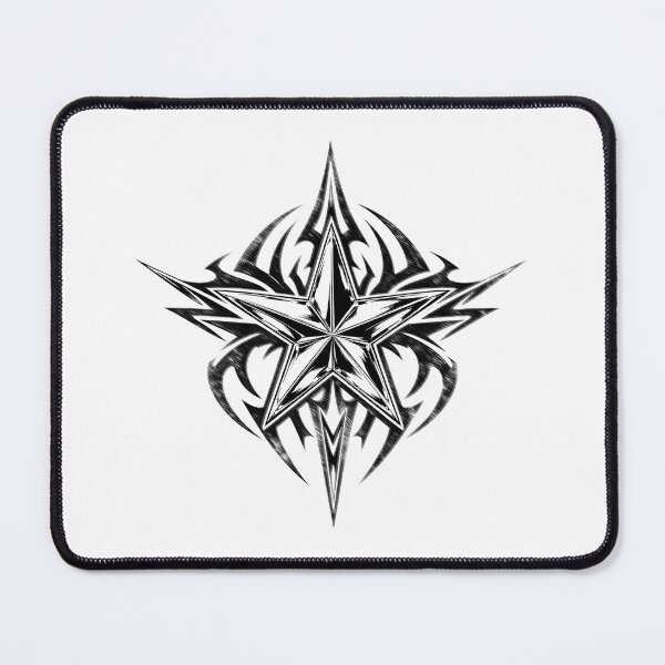 Item preview, Black Tribal Star Pattern designed and sold by Ocean4Drive.