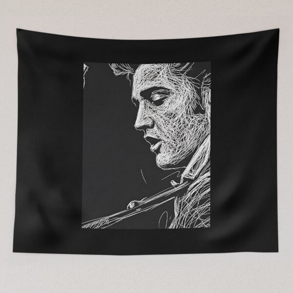 Aperçu de l'œuvre Elvis Presley scribel art créée et vendue par Zamziri.