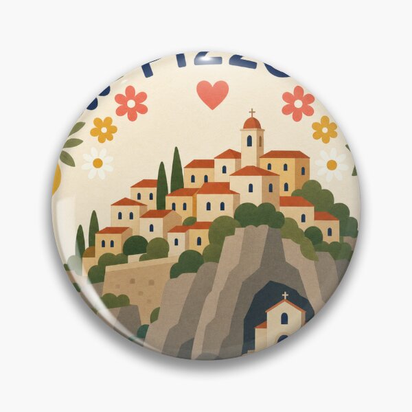 Item preview, Pizzo Italy Travel Souvenir Modern Folk Art designed and sold by VisualArtsOasis.