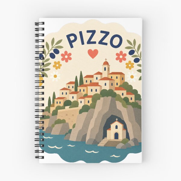 Item preview, Pizzo Italy Travel Souvenir Modern Folk Art designed and sold by VisualArtsOasis.