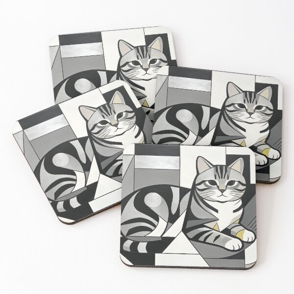 Item preview, cubist animal artwork designed and sold by forget45studio.