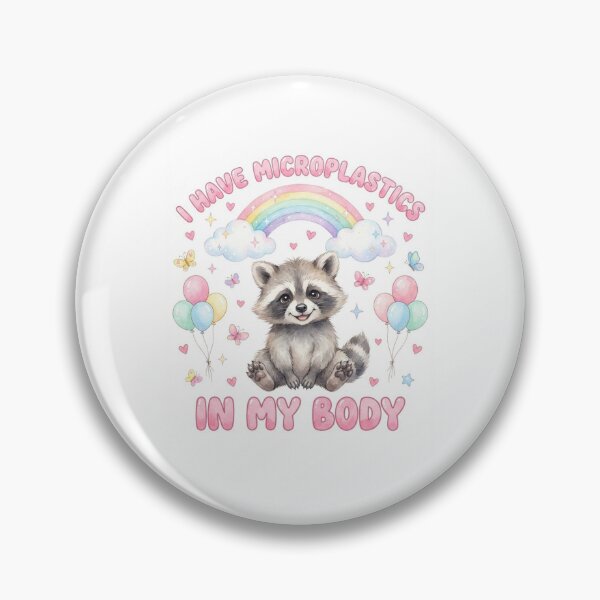 Item preview, Raccoon I have microplastics in my body microplastic funny gag adult humor novelty meme memes pet christmas birthday designed and sold by CheeseBlueprint.