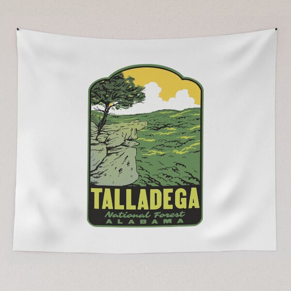 Item preview, Talladega National Forest McDill Point Retro Travel Art designed and sold by HalpinDesign.