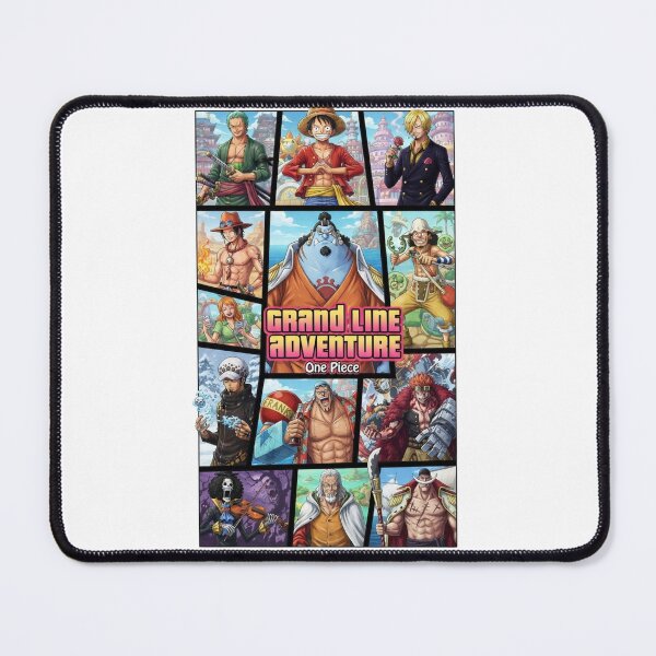 Item preview, One Piece Grand Line Adventure GTA Style Poster Anime Art designed and sold by FreakToons.