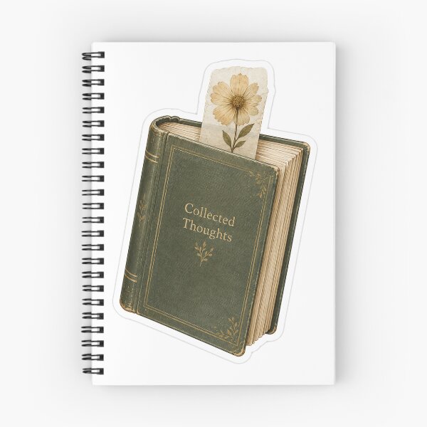 Item preview, Collected Thoughts – Pressed Flower Book designed and sold by ChicClicker.
