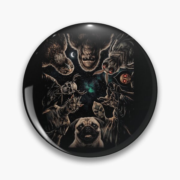 Item preview, Spooky Pug Monsters Cosmic Halloween Night designed and sold by d247.
