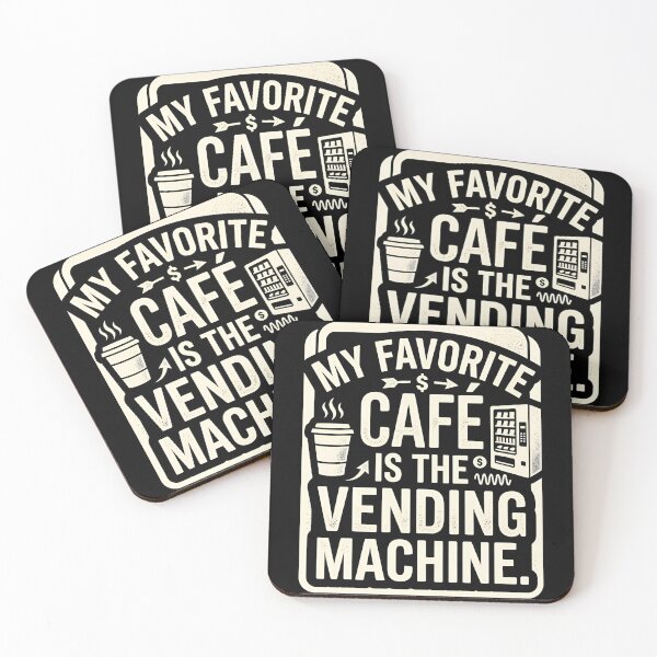 Item preview, My Favorite Cafe Is The Vending Machine Introvert Humor designed and sold by DuckOddity.