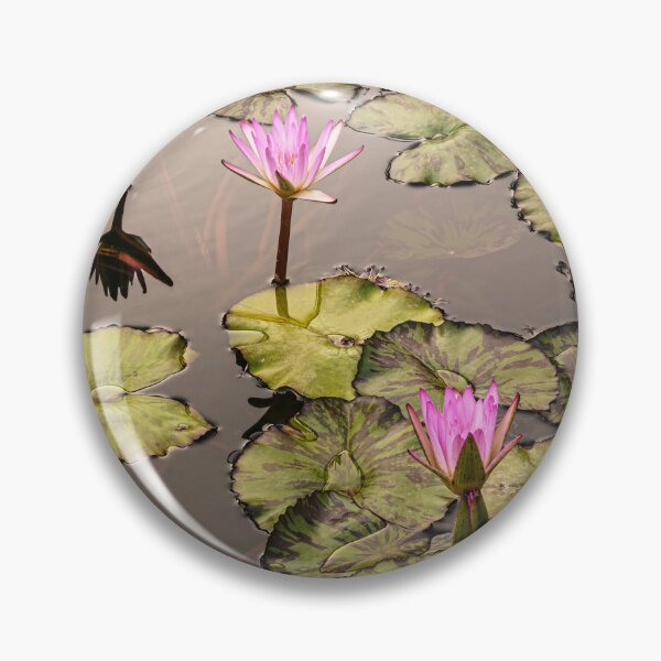 Item preview, Pink Water Lilies on Sacred Lotus Pond designed and sold by MariaAbaza.
