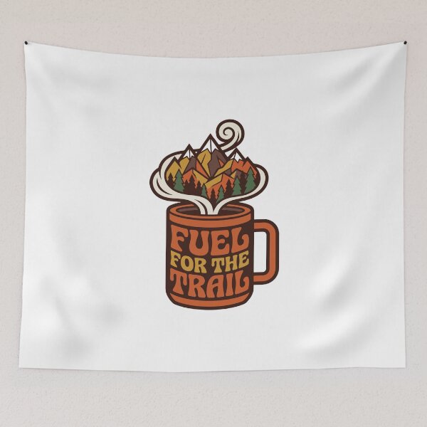Item preview, Hiker Coffee Mug Mountain Trail designed and sold by AliveStyle.