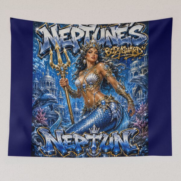 Item preview, Mermaid – Neptune’s Ocean Guardian | 90s Airbrush Fantasy designed and sold by Kilian  Luc.