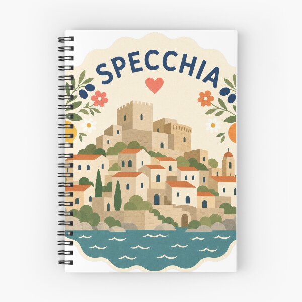 Item preview, Specchia Italy Travel Souvenir Modern Folk Art designed and sold by VisualArtsOasis.