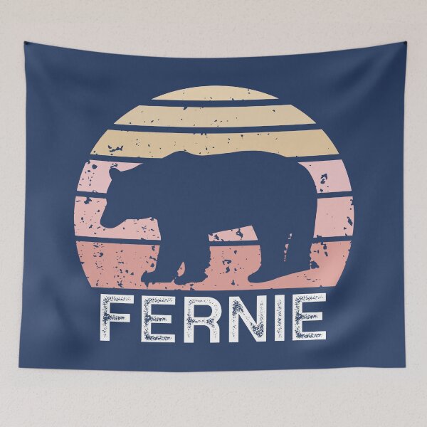 Item preview, Fernie British Columbia Retro Bear designed and sold by Esskay Designs.